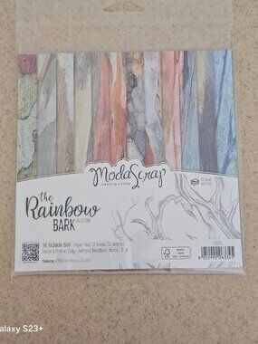 RARE MODA SCRAP RAINBOW SHEETS PAPER SCRAPBOOKING CRAFTING ART DECOUPAGE